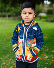 Load image into Gallery viewer, Dark Navy Organic Handcrafted Kid Sweater
